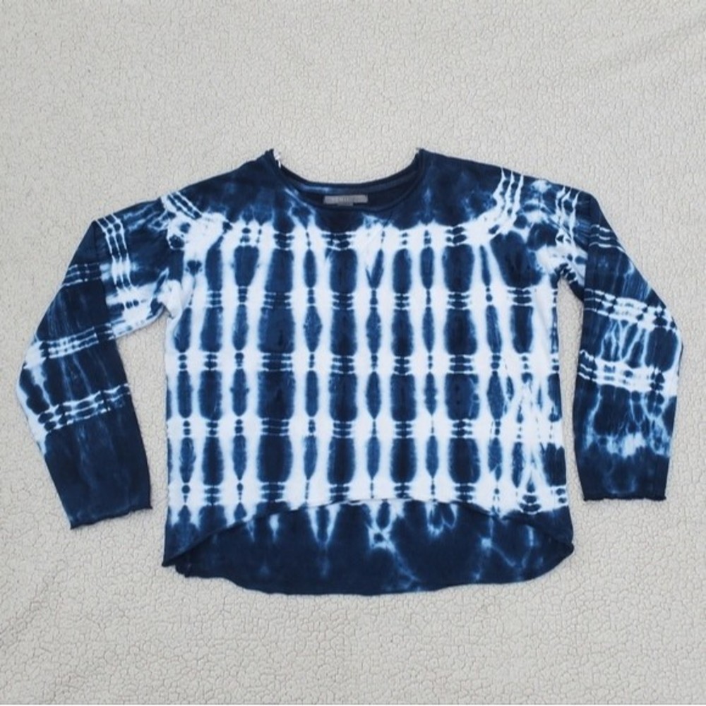 Vicinity Navy Blue Tie-dye Women's Sweatshirt